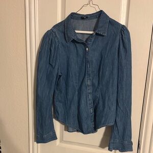 Express Light Blue Denim Shirt